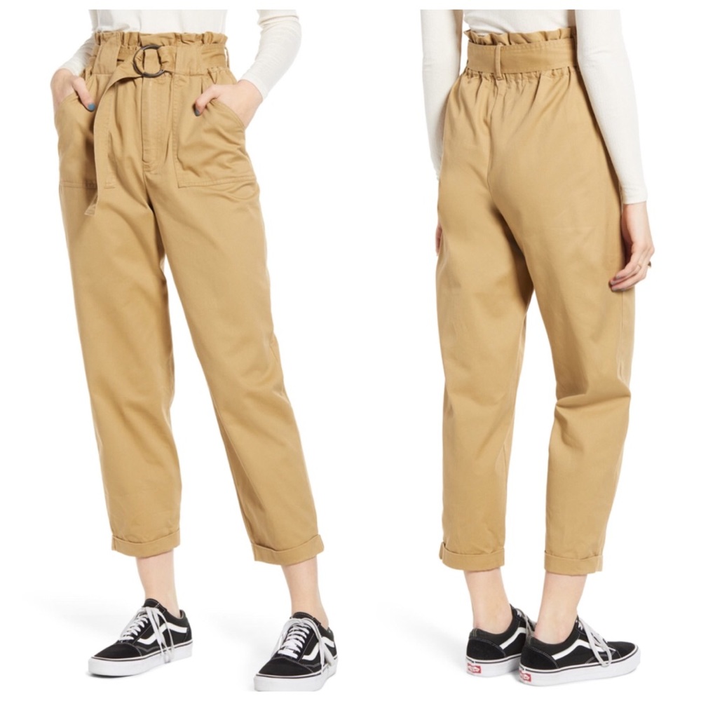 NEW Ten Sixty Sherman Paper Bag Tapered Pants XL